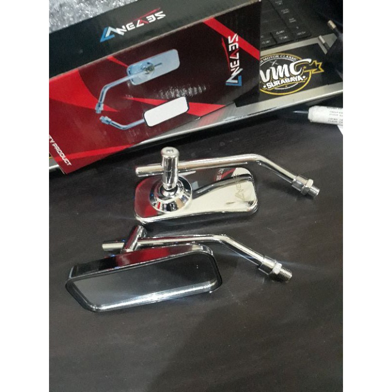 SPION RETRO CB KOTAK DAY CROM HITAM
