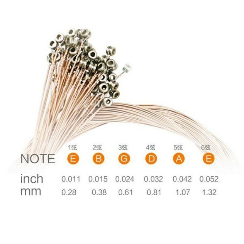 senar gitar akustik ALICE strings 011