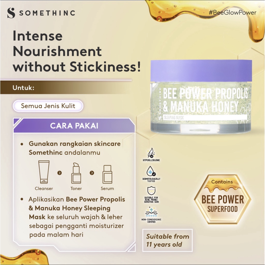 SOMETHINC Bee Power Propolis &amp; Manuka Honey Sleeping Mask