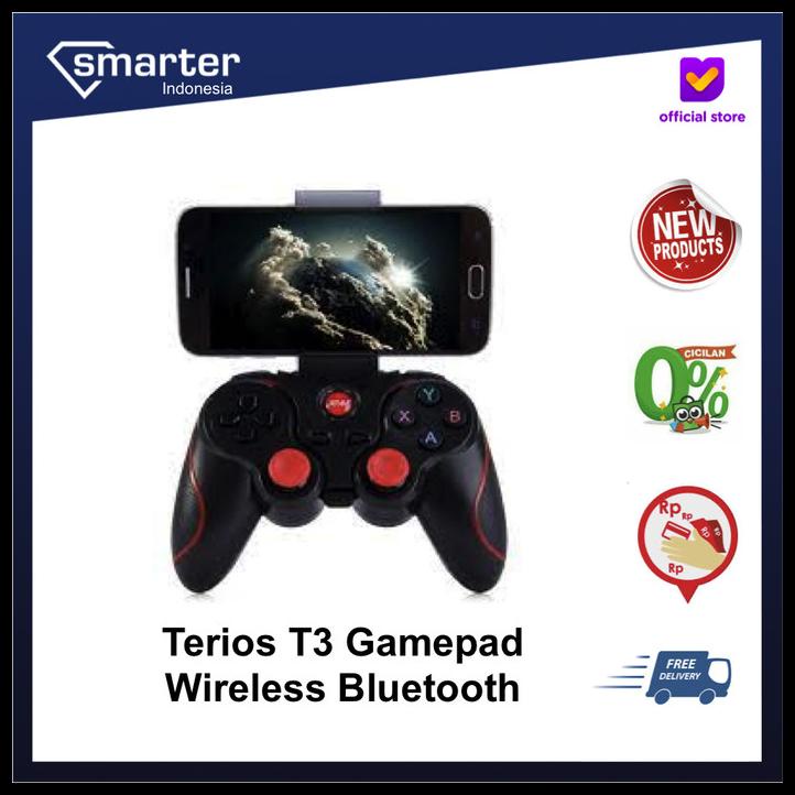 Terios Gamepad T3 Game Controller Bluetooth For Hp Smartphone Android