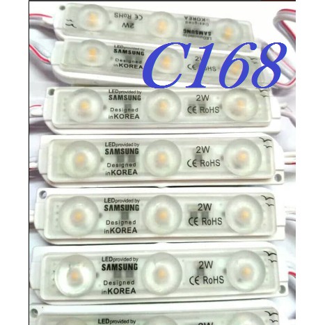 Lampu LED Modul Strip 3 Mata Samsung Korea 2 Watt 12 Volt
