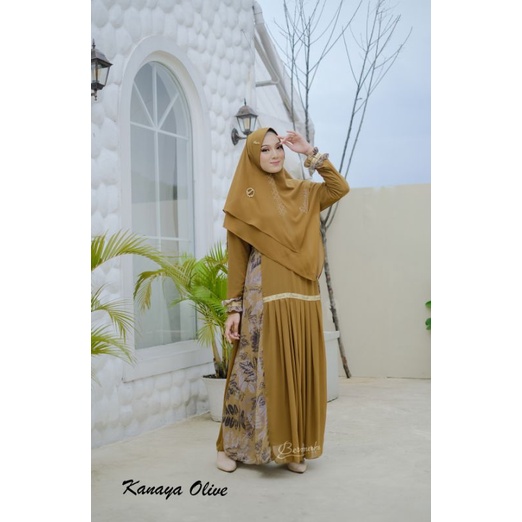BRAND NEW DESIGN Gamis syari original KANAYA SERIES by BERMERKs syari-Olive