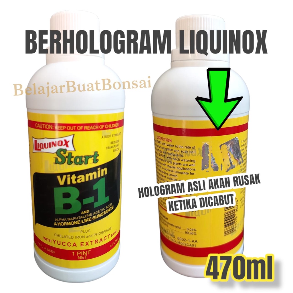 Pupuk Vitamin B1 Tanaman Harga 1 Dus Isi 12 Botol 470ml