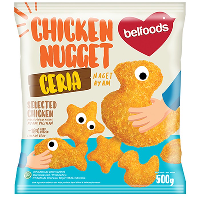 

Belfoods Favorite Chicken Nugget Ceria 500g