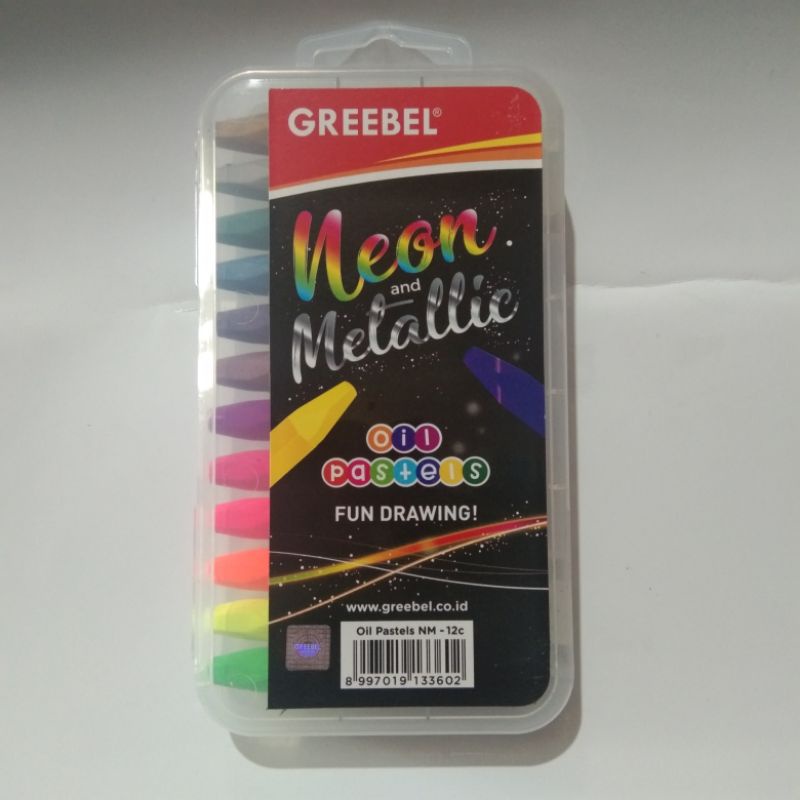 

CRAYON GREEBEL 12 WARNA NEON METALIK | CRAYON NEON METALIK MURAH