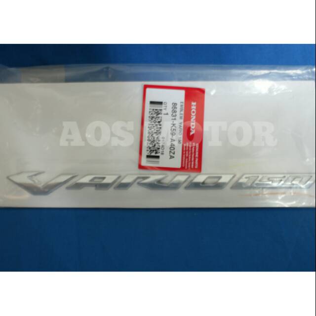 emblem vario 150 fi esp vario 150 fi esp emblem timbul ORIGINAL HONDA AHM
