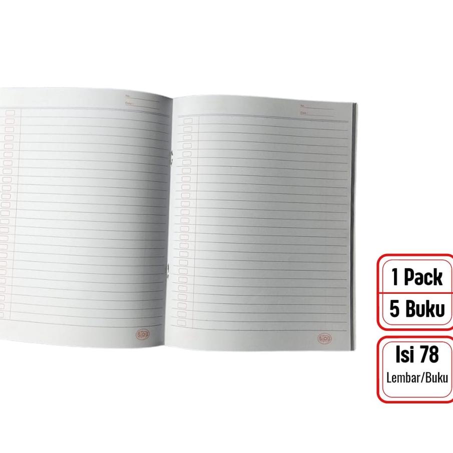 

Update! Buku Tulis Sinar Dunia/SIDU A5 78 Lembar Isi 5 Pcs/1 Pack