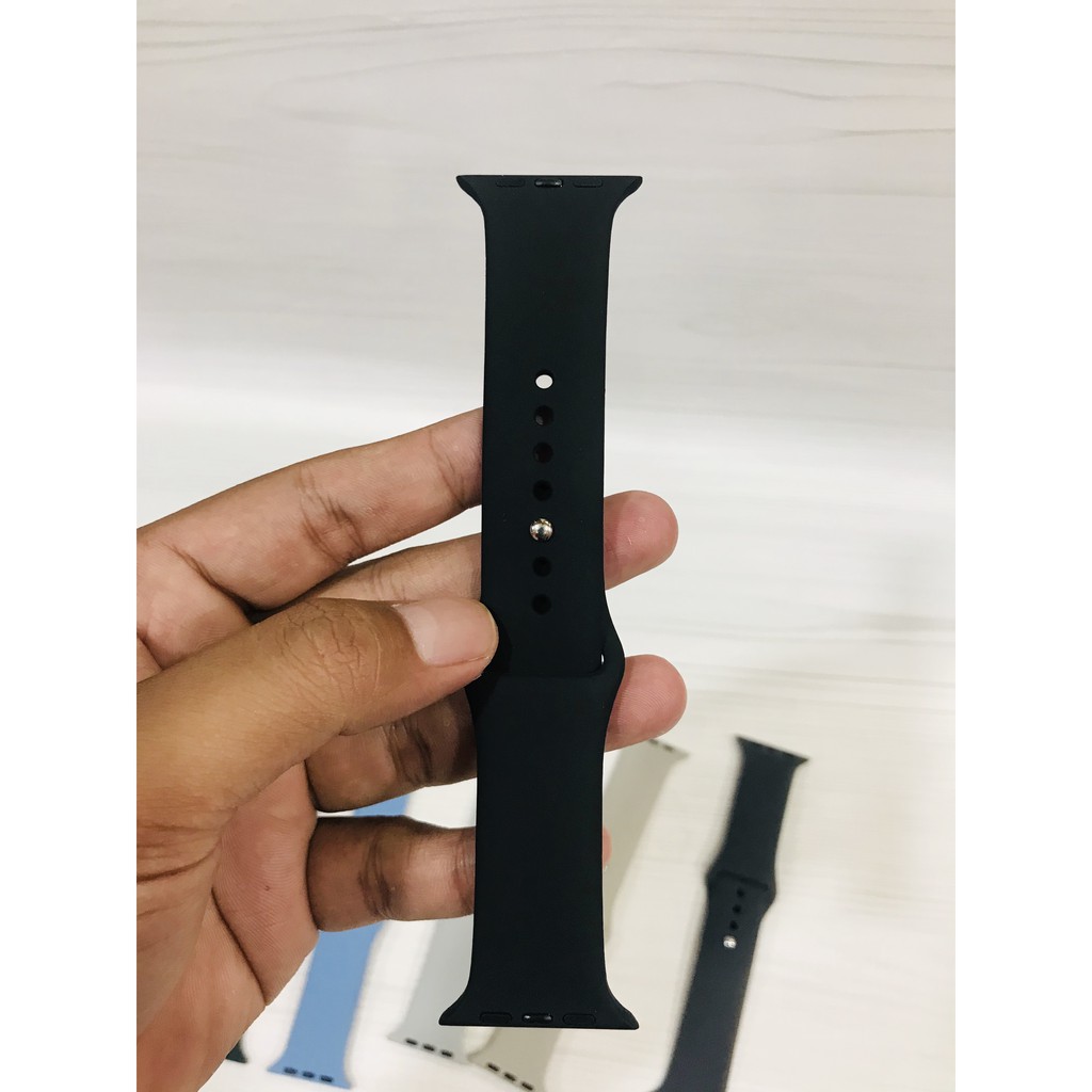 [COD+READY STOCK] STRAP RUBBER BLACK APPLE WATCH