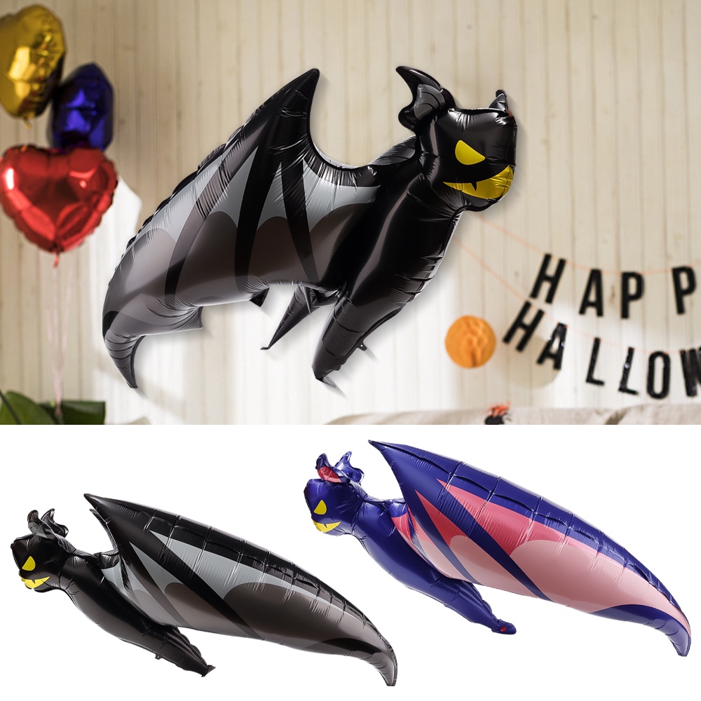 Balon Foil Bentuk Kelelawar Terbang 4D Jumbo Untuk Dekorasi Pesta Halloween