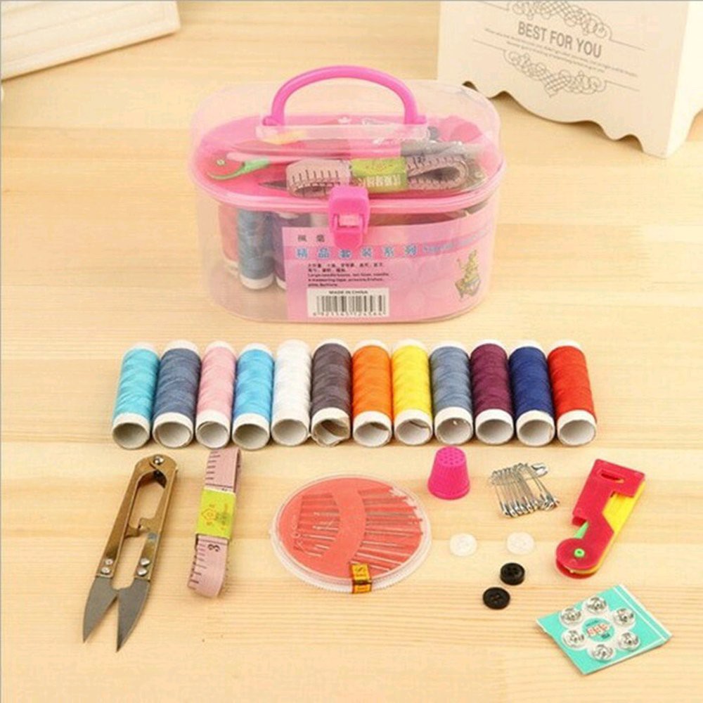 Alat jahit  set  peralatan BENANG  JARUM lengkap Sewing box 