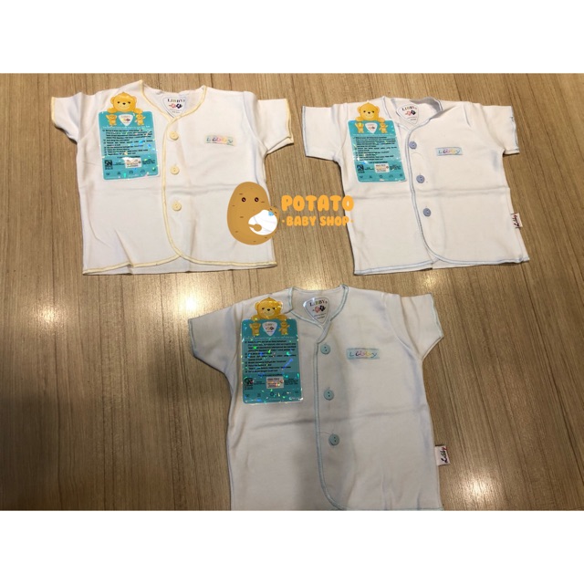 Libby Baby - Baju Pendek Kancing Putih