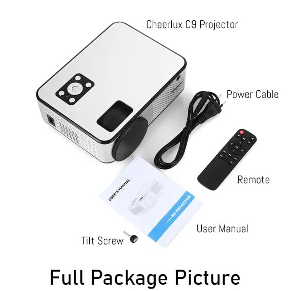 PROJECTOR CHEERLUX C9 WIFI TV TUNER 2800 LUMENS HD 1080P ORIGINAL