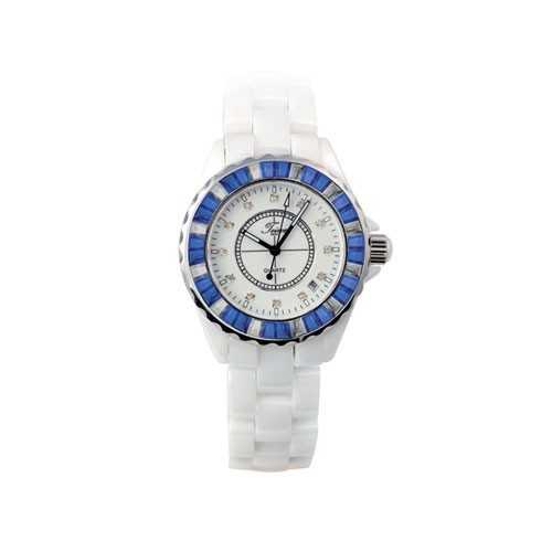 Teiwe Swiss TW2909-LW ceramic white - Jam Tangan Wanita - Ceramic - 1690