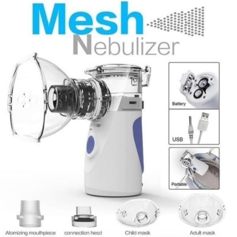 INHALER NEBULIZER MESH ALAT TERAPI PERNAFASAN PERNAPASAN SESAK NAPAS NAFAS ASMA BRONKITIS BATUK MESH