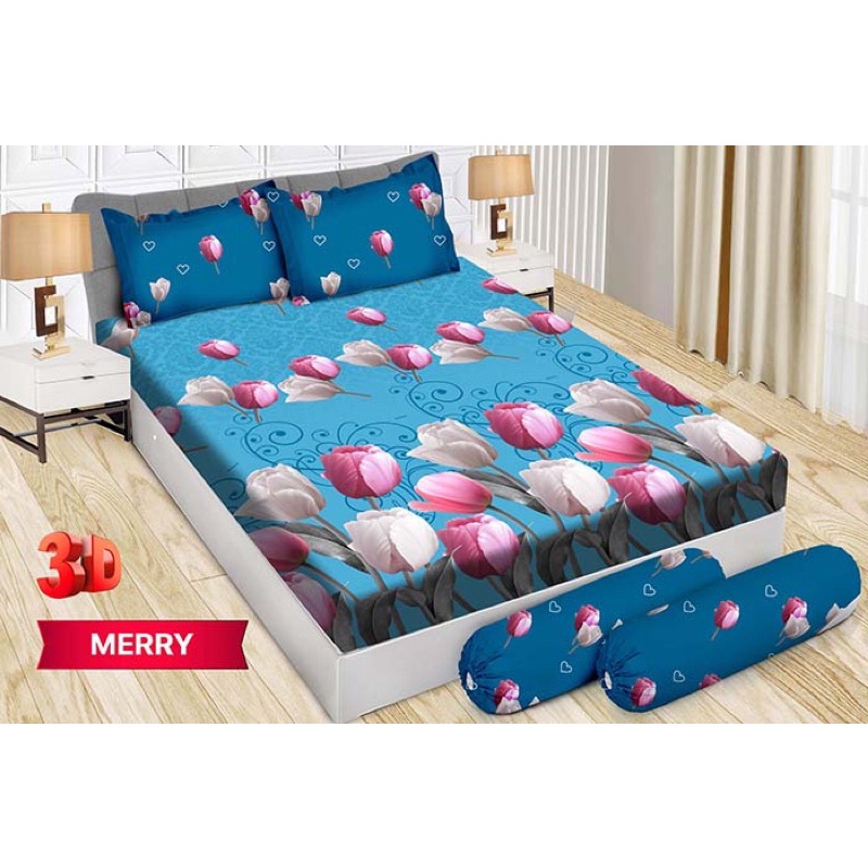 (BISA COD) SPREI BONITA NO.2 UK 160*200 CM DIJAMIN TIDAK LUNTUR