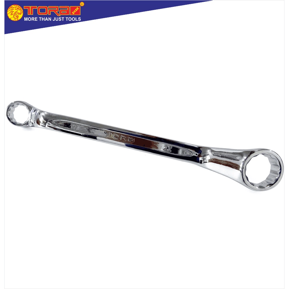 TORA Kunci Ring 19 x 22 mm - Double Ring Offset Spanner