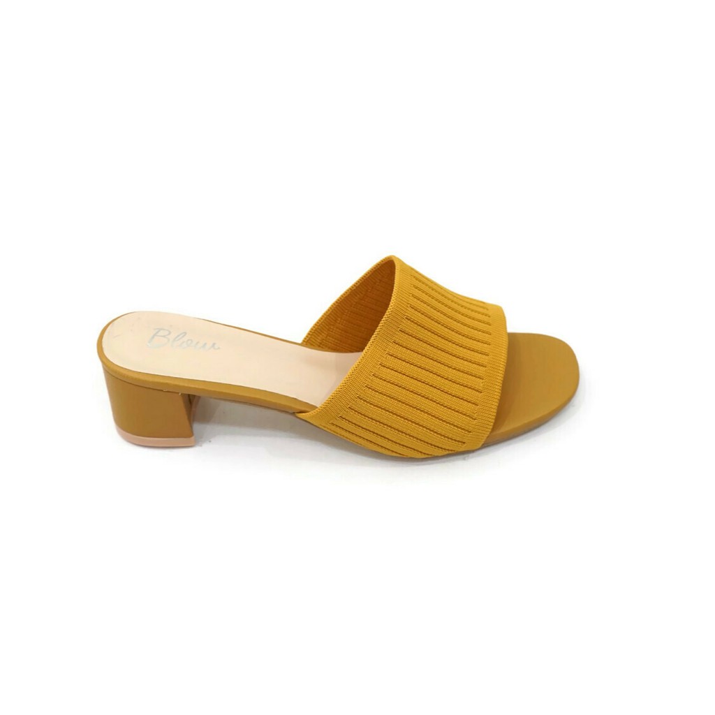 NEW Blow Melita Heels Knit Upper BLNI 0011 Import-Mustard