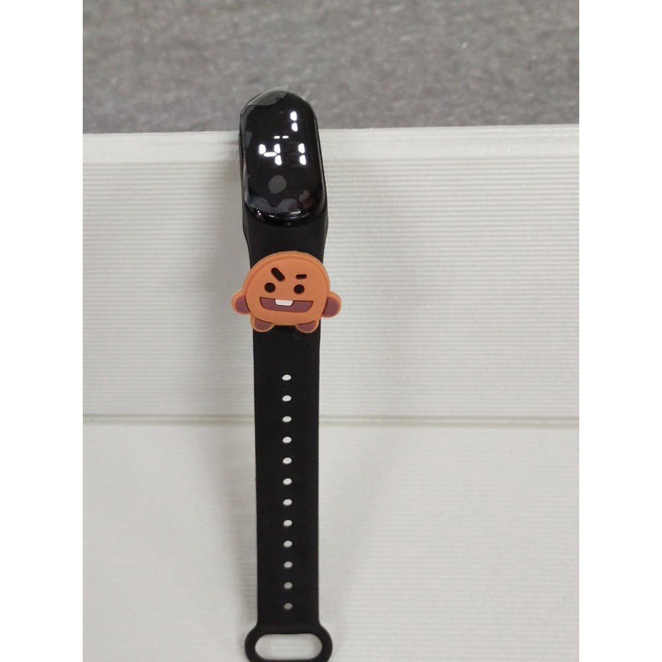 Brgunik - Jam Tangan Elektronik Led Anti Air Bahan Silikon Untuk Anak / Jam Tangan Karakter JT027-BROWN SHOOKY