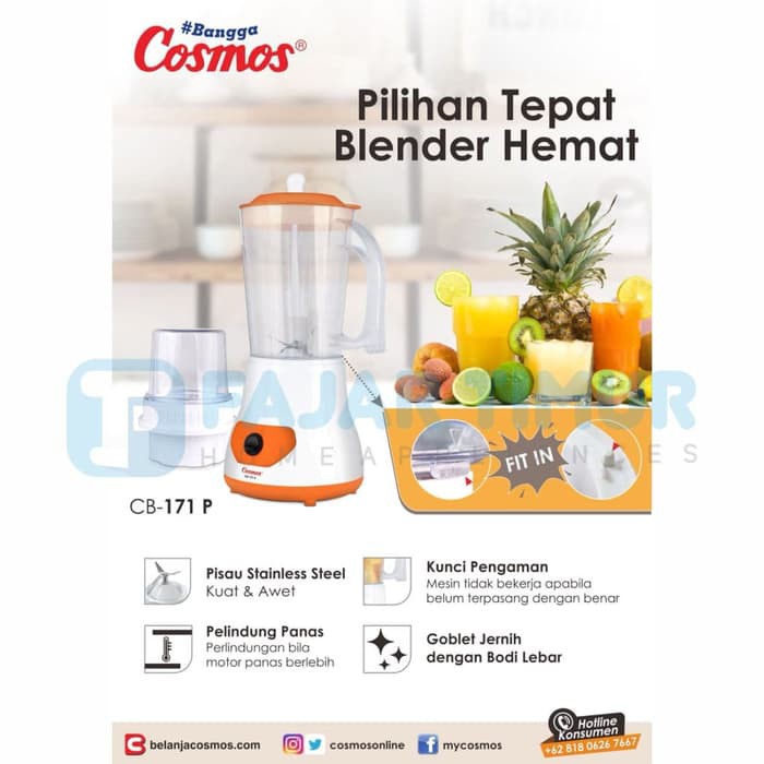 COSMOS Blender Plastik CB-171 P CB 171 P CB171 blender cosmos