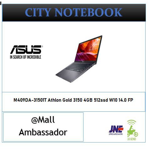 LAPTOP ASUS VIVOBOOK M409DA-31501T/31502T Athlon Gold 3150