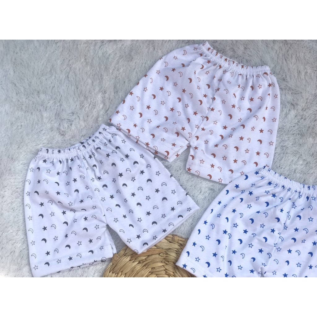 [CPB03] 3 PCS Celana Pendek Bayi Celana Pendek Newborn Umur 0 - 3 Bulan