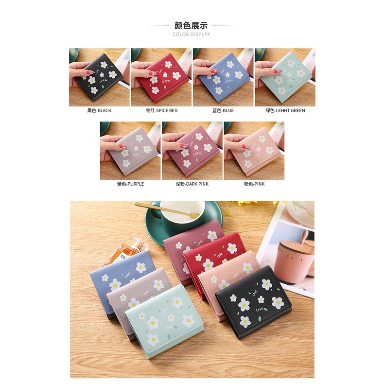 KeiKei WD8191 Dompet Lipat Wanita Fashion Korea