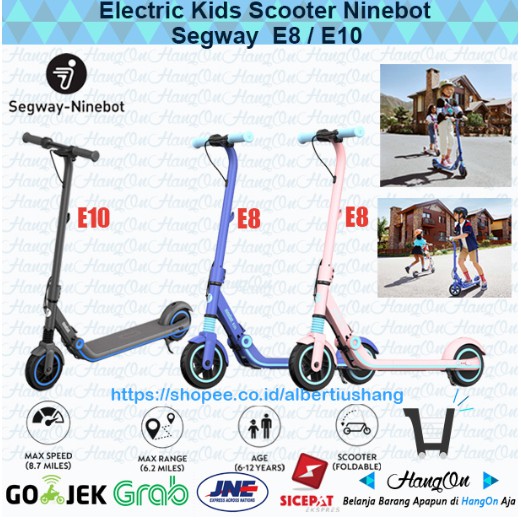 Ninebot Segway E8 Electric KickScooter eKick Scooter  - Skuter Anak