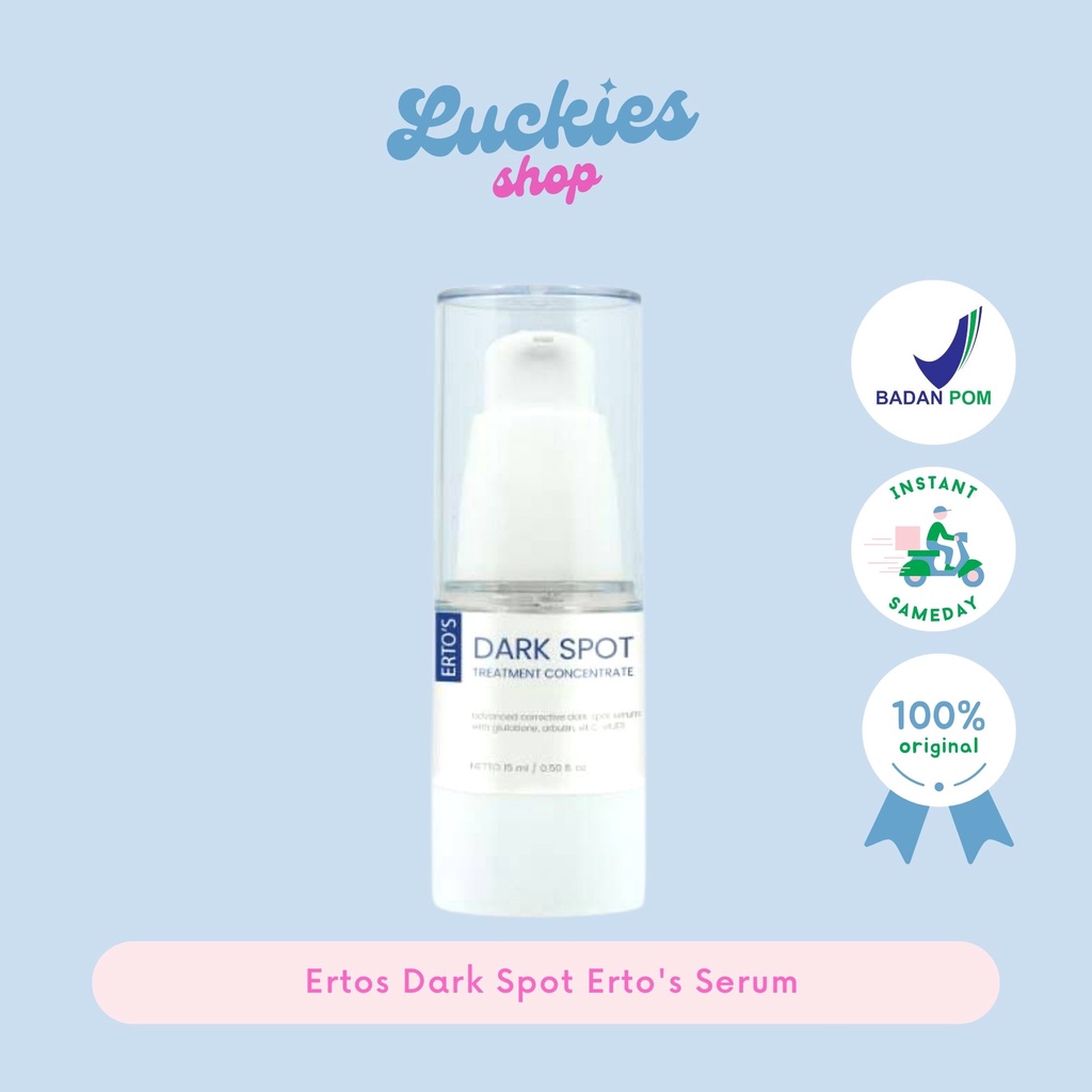 BPOM Ertos Dark Spot Erto's Serum Pencerah Wajah Menyamarkan Flek Noda Hitam