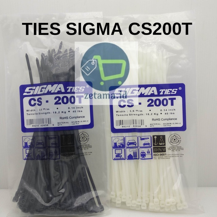 

READY KABEL TIES 20CM SIGMA CS-200T / SIGMA CS200T - Putih MURAH