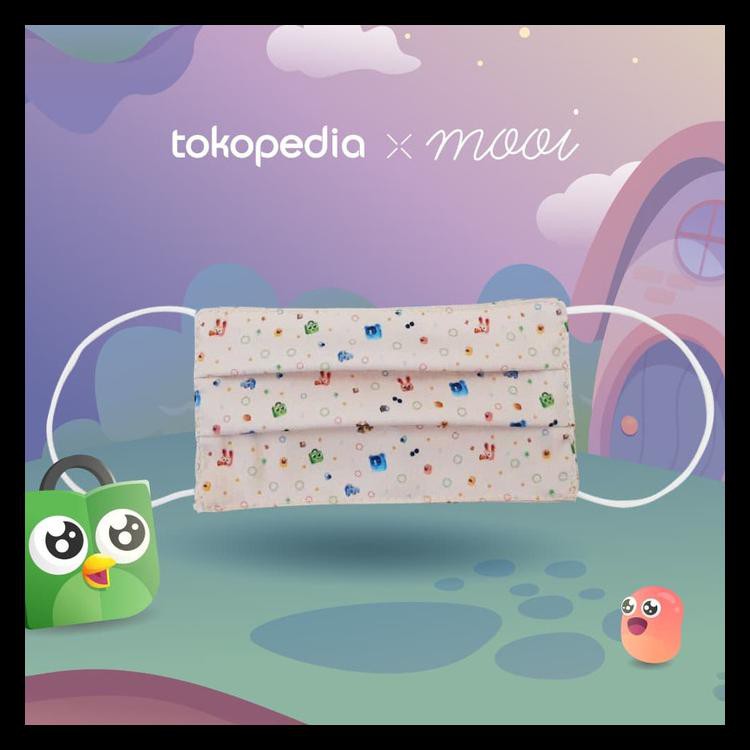 Masker Anak Toped Universe - Cream