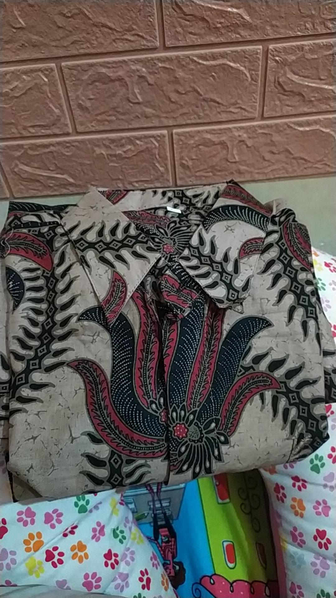 Kemeja Batik Pria Lengan Panjang Murah Size M L Xl Xxl  Bswart Batik Hrb026