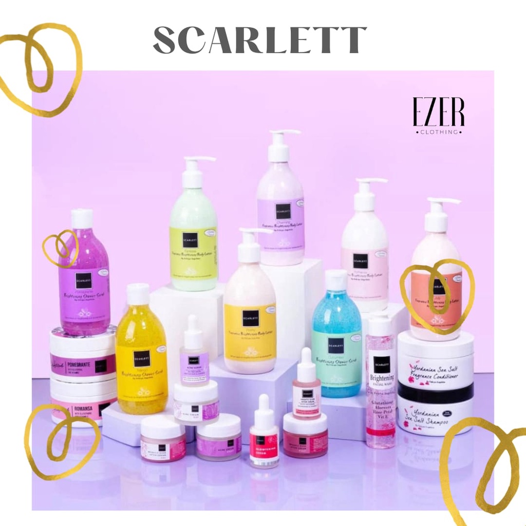 SCARLETT WHITENING Series Paket Lengkap Scarlet By Felicya Angelista 100% ORIGINAL BPOM Termurah  (R