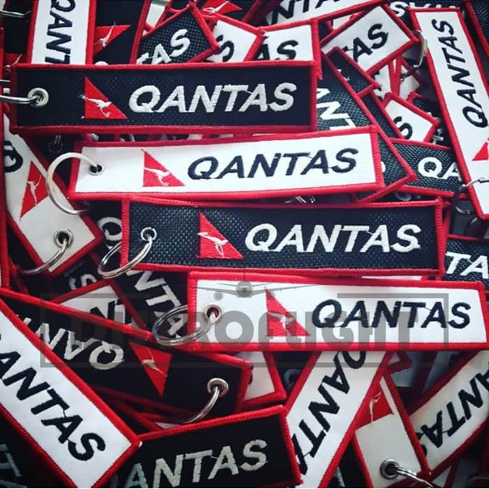 GANTUNGAN KUNCI BORDIR QANTAS