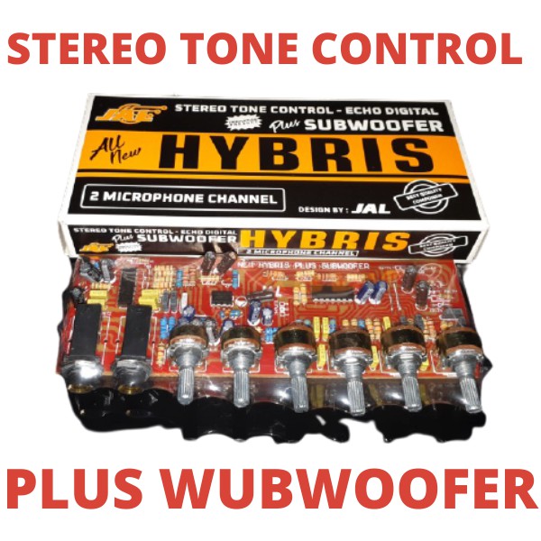 HYBRIS KIT DRIVER TONE CONTROL STEREO MIC ECHO SUBWOOFER 2 MICROPHONE CHANNEL DIGITAL