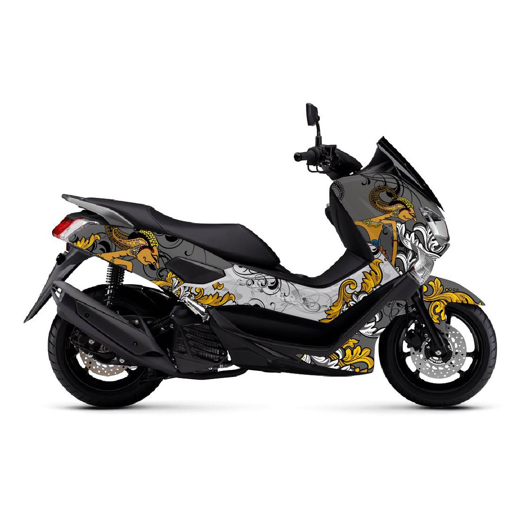 Stiker Decal Full body Nmax 2015 2016 2017 2018 2019 N Max NEW 2020 2021 2021 2023 Batik Wayang - 01