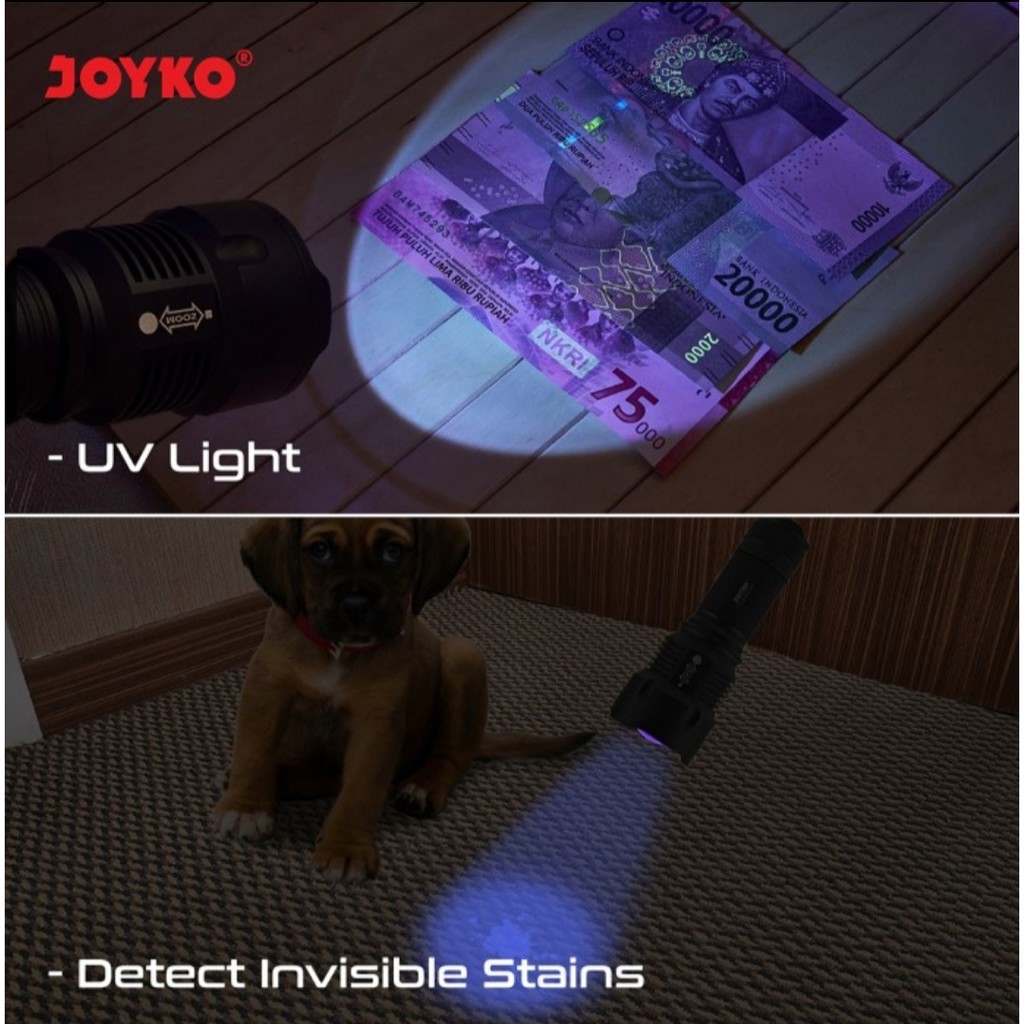 LED UV Flashlight flash light Senter LED UV Ultraviolet Joyko FL 92