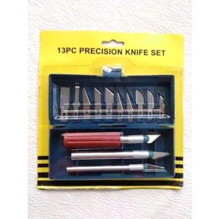 

UKIR-ALAT- PISO PISAU UKIR SET 13 PIECE - ALAT UKIR 13PC HOBBY KNIFE SET -ALAT-UKIR.