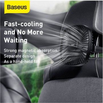 BASEUS NATURAL WIND REAR SEAT CAR USB FAN KIPAS ANGIN KURSI MOBIL