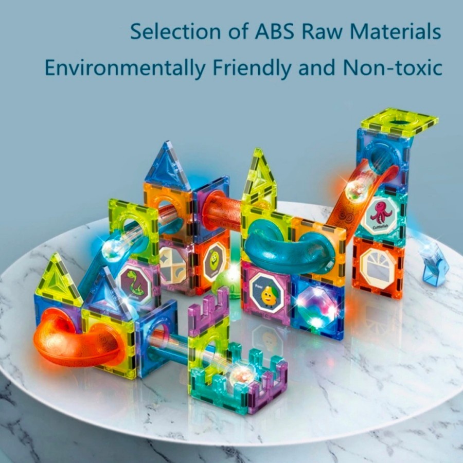 LIGHT MAGNETIC BLOCKS DIGE ~ Mainan Anak STEM Education & Creativity - 150Pcs