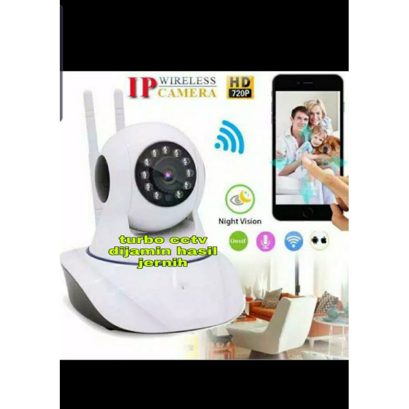 IP Camera CCTV Wifi IPCAM WIRELESS 2 Antenna NEW VERSION