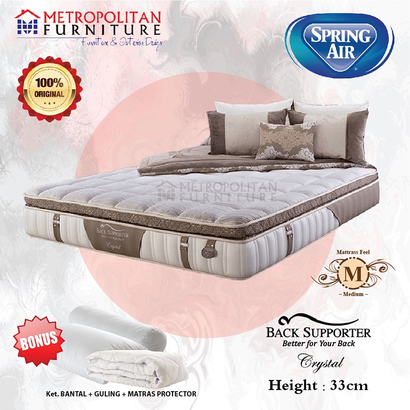 SPRING AIR Kasur Spring bed Back Support Crystal Matras Springbed