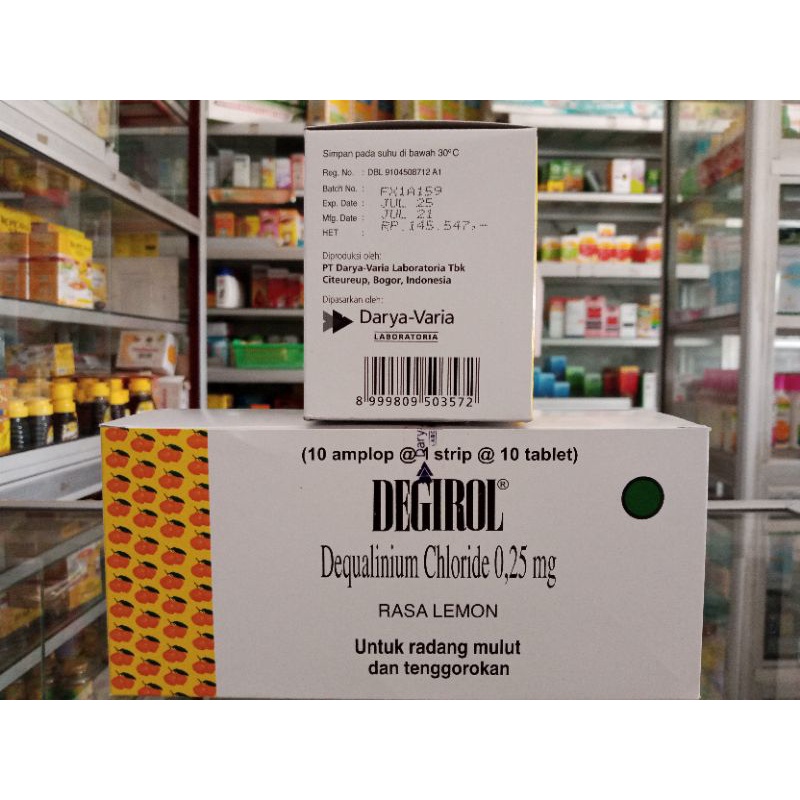 Degirol Strip Isi 10 Tablet Rasa Lemon - ED 11/2026