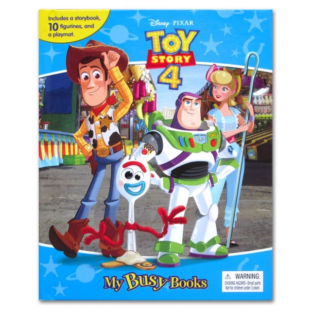 Buku aktifitas + figur + playmat Toy Story