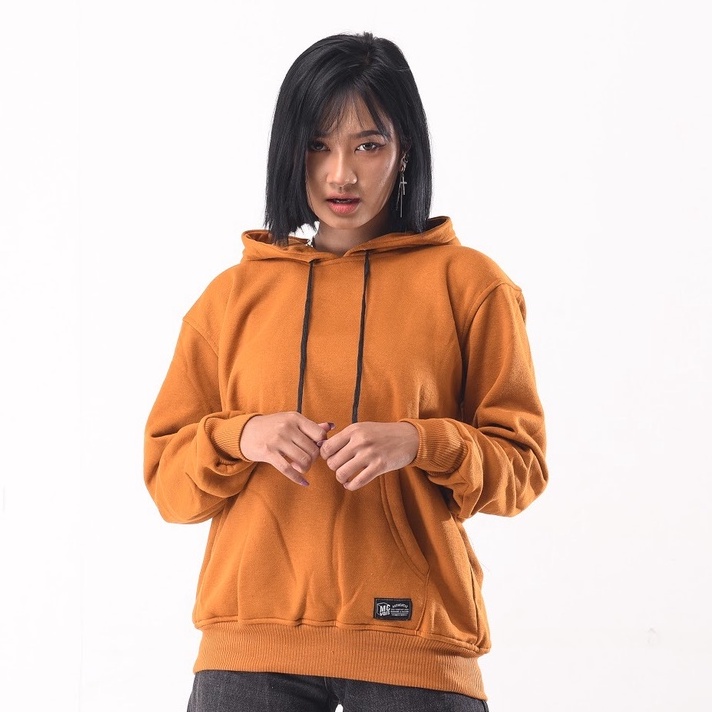 Mcvois Sweater Hoodie Polos Mustard Pria Wanita Premium