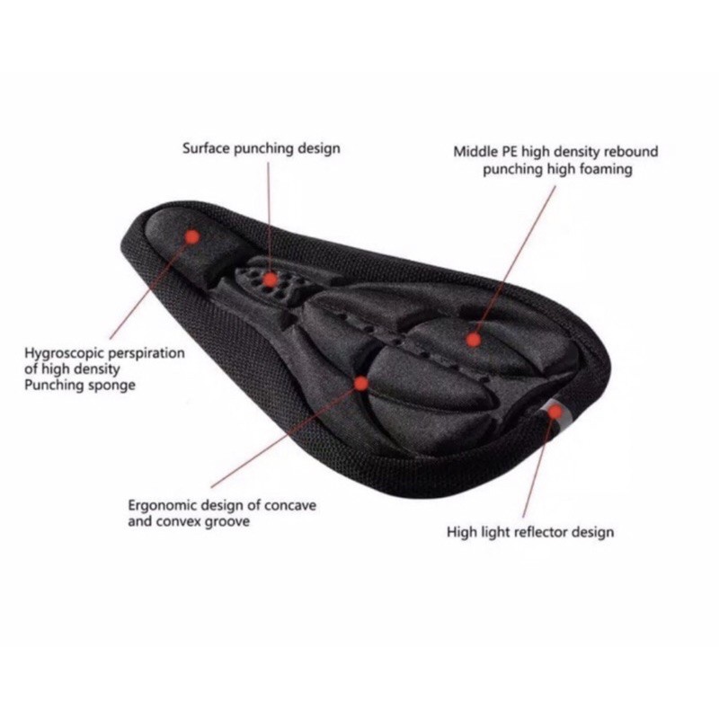 Sarung Jok Sepeda Bantalan Cover sadle empuk saddle sarung busa united tebal mtb lipat roadbike BMX-import