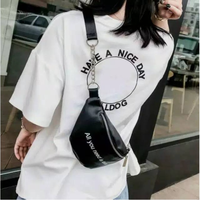 LJY29 Tas Pinggang Korea All You Need Is Less Waist Bag TKM