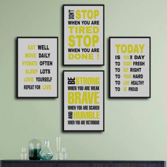 Poster Quotes Hiasan Dinding - Hiasan Dinding Quotes 20x30