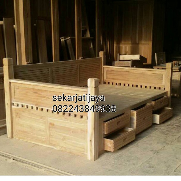 Kursi bale dipan jati jepara motif minimalis bisa custom