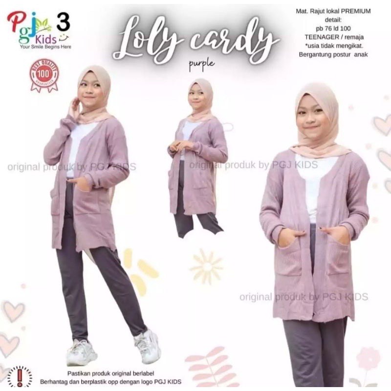 CARDIGAN BELLE RAJUT ANAK