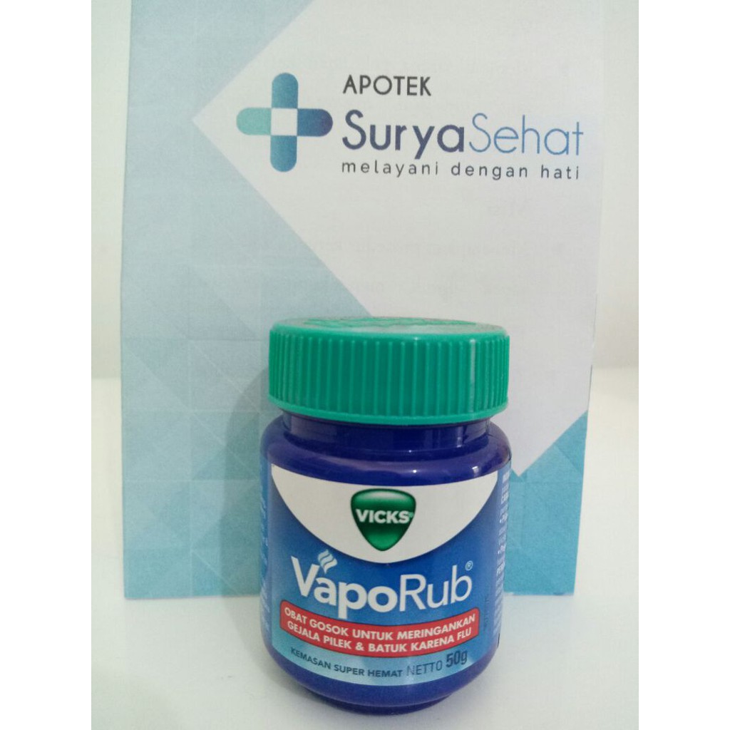 VICKS VAPORUB 50 gr Meringankan Gejala Pilek dan Batuk karena Flu